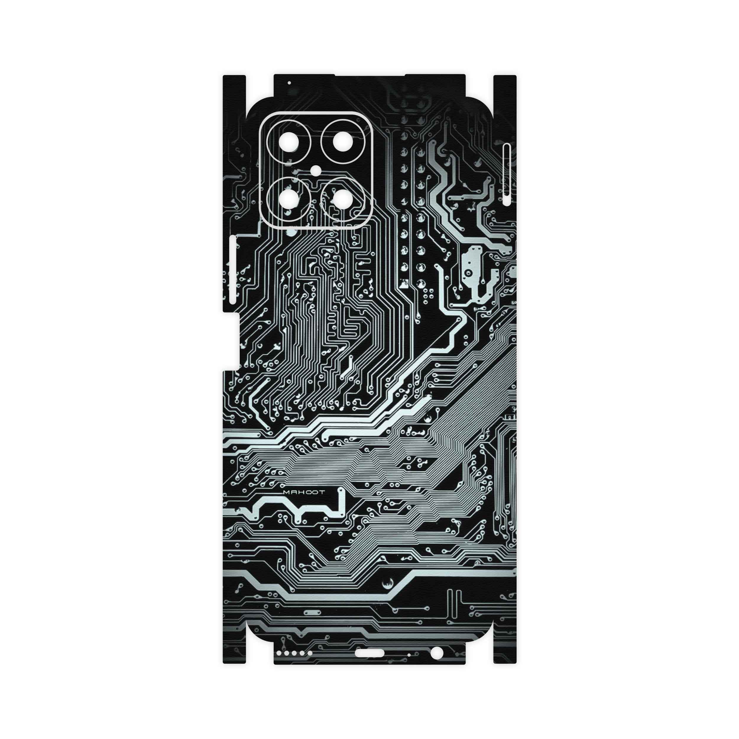 برچسب پوششی ماهوت مدل Black-Printed-Circuit-Board-FullSkin مناسب برای گوشی موبایل آنر X8