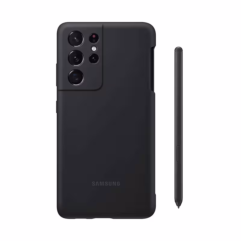 کاور سیلیکونی گوشی سامسونگ Galaxy S21 Ultra با قلم هوشمند S Pen