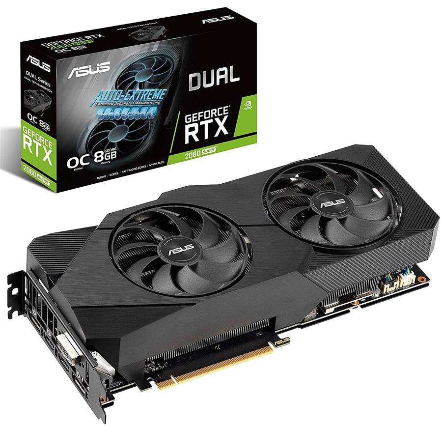 کارت گرافیک ایسوس مدل DUAL-RTX2060S-O8G-EVO با حافظه 8 گیگابایت