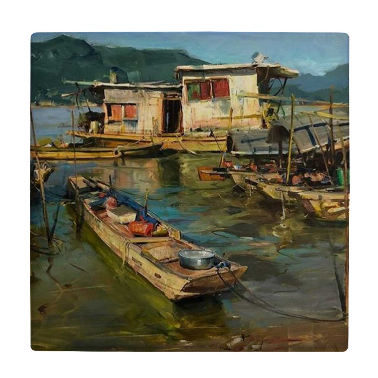  زیر لیوانی طرح نقاشی بارانداز کد    3415467_1050