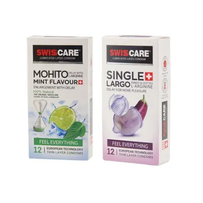 کاندوم سوئیس کر مدل Mohito Largo مجموعه 2 عددی