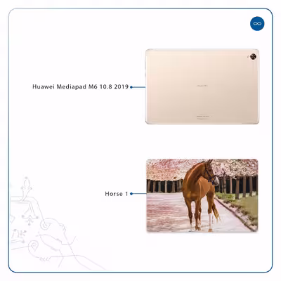 برچسب پوششی ماهوت مدل Horse-1 مناسب برای تبلت هوآوی Mediapad M6 10.8 2019
