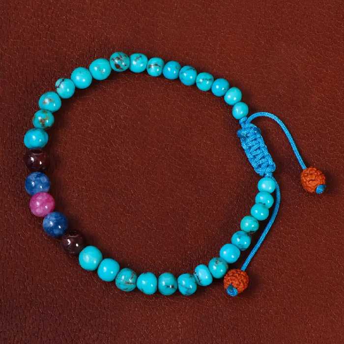 دستبند هفت چاکرا اسپرت کد 26958 - جواهری مشاهیر