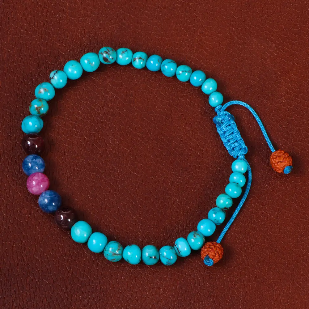 دستبند هفت چاکرا اسپرت کد 26958 - جواهری مشاهیر