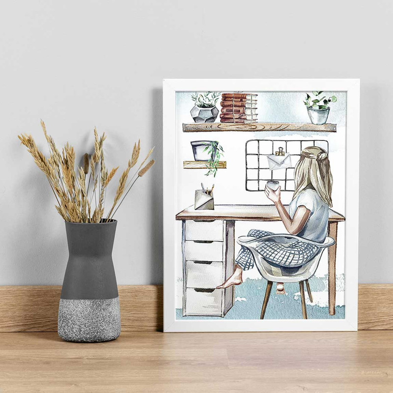 تابلو مدل دخترانه کد SFW2104 | دنیای قاب