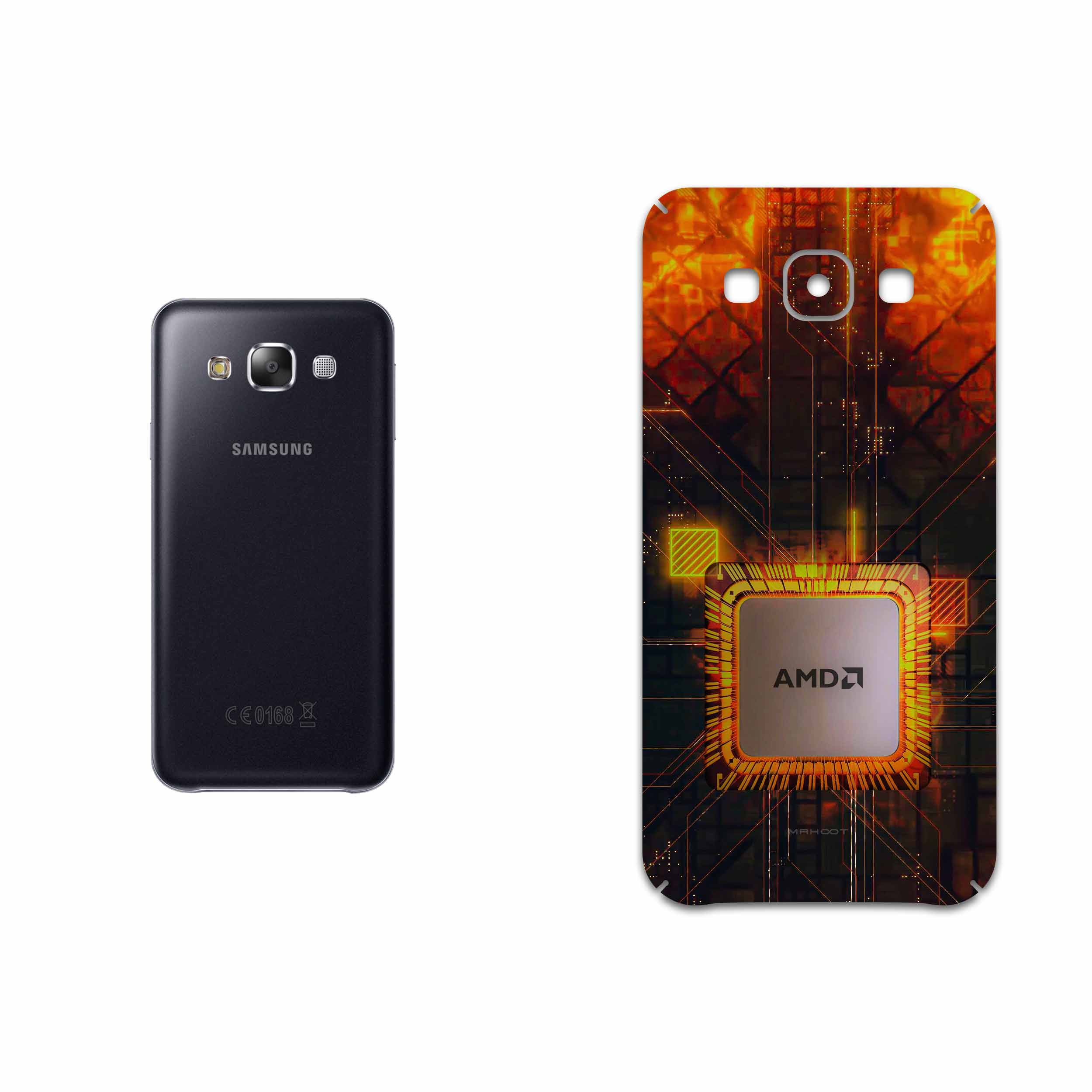 برچسب پوششی ماهوت مدل AMD Brand مناسب برای گوشی موبایل سامسونگ Galaxy E5