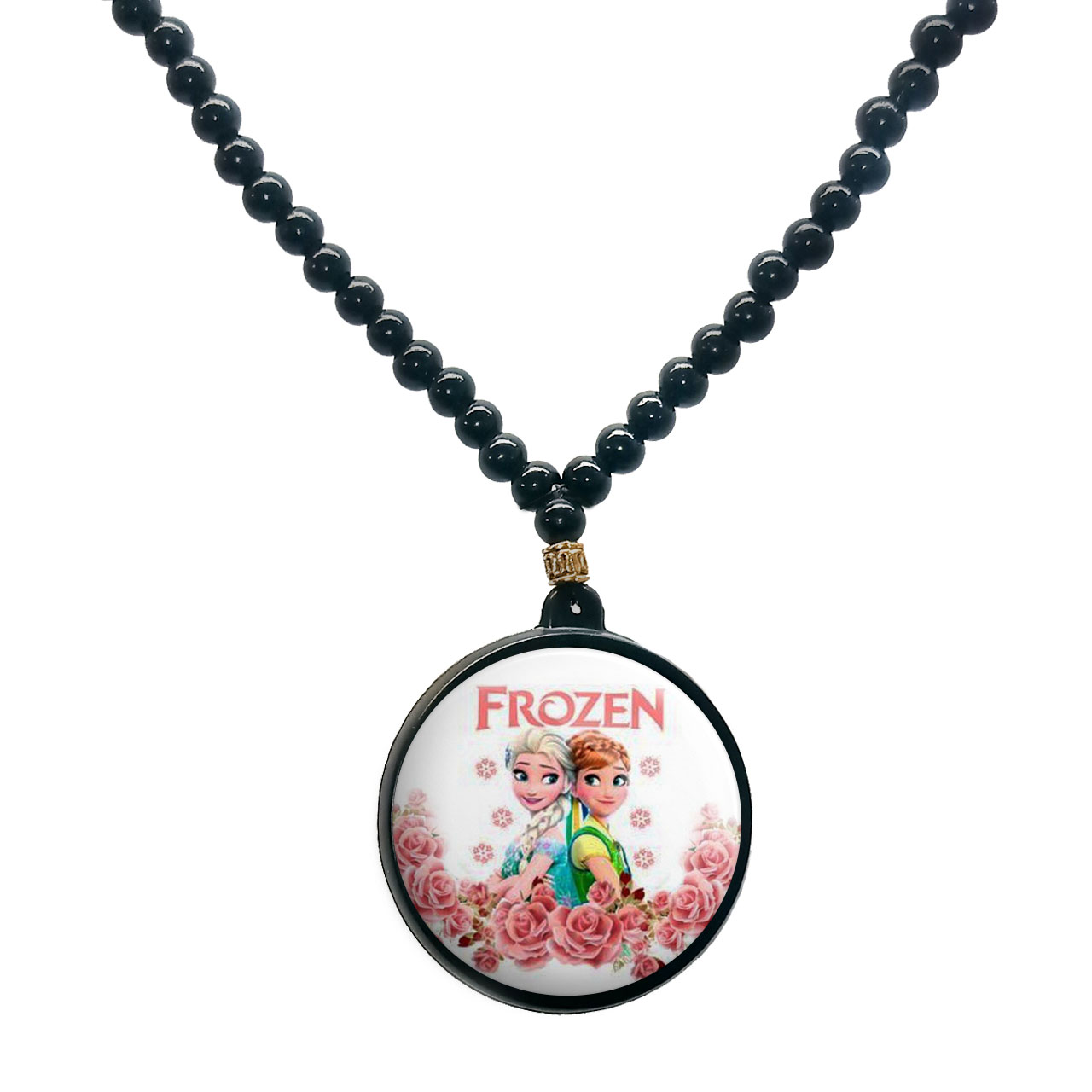 گردنبند پرمانه طرح پرنسس ها کد pmd.389 مدل دو طرفه