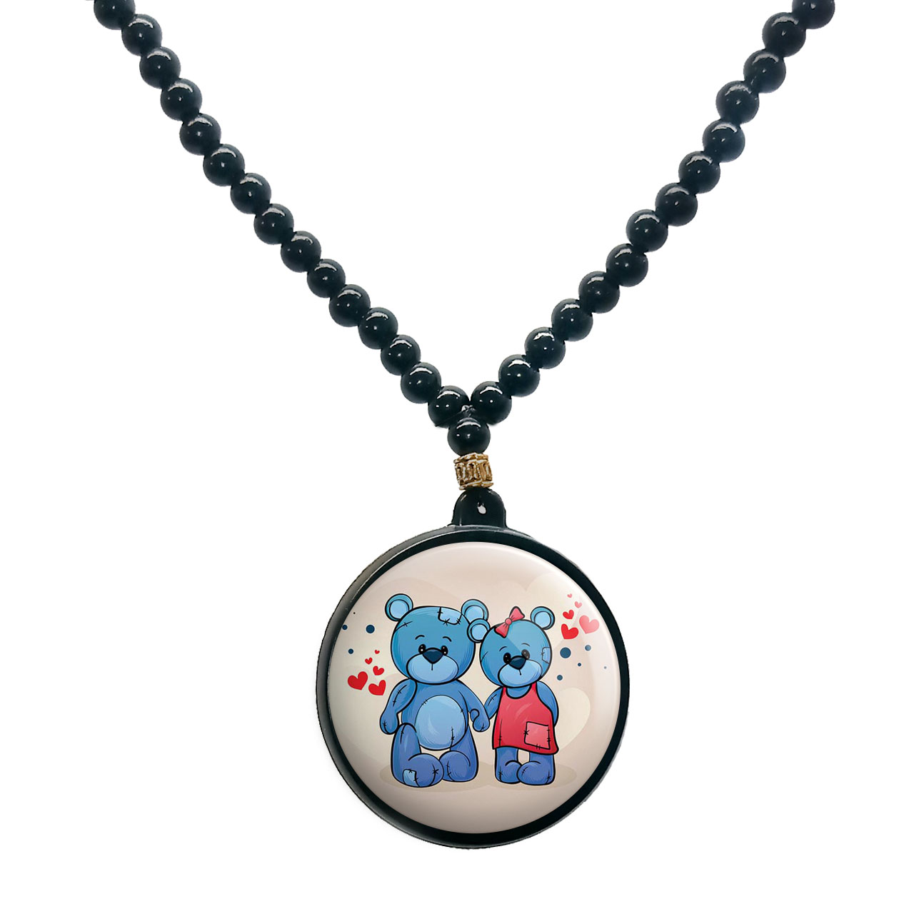 گردنبند پرمانه طرح بامزه و ناز کد pmd.4981 مدل دو طرفه