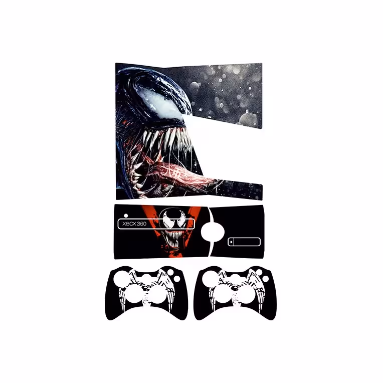 اسکین(برچسب)Xbox 360 اسلیم -طرح venom-مدل اسلیم-کد7-سفارشی