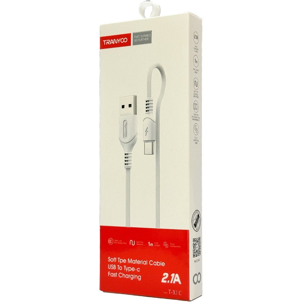 کابل USB به Type-C ترانیو مدل X1-C