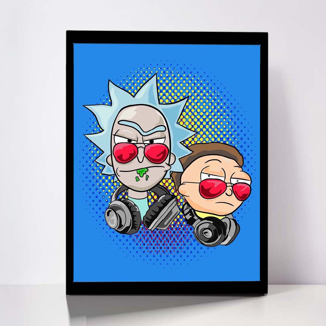 تابلو مدل Rick &amp; Morty کد F-1062