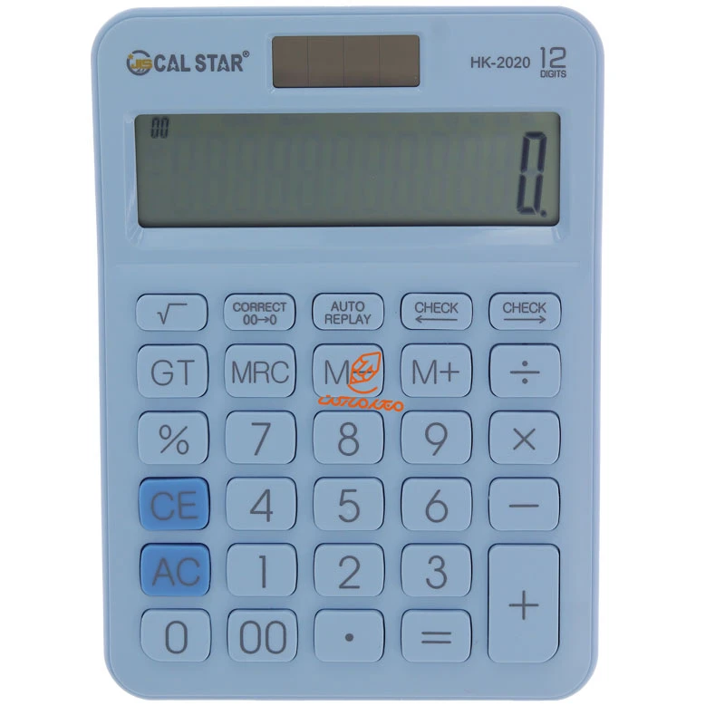 ماشین حساب رومیزی 12 رقم آبی HK2020 کال استار CAL STAR