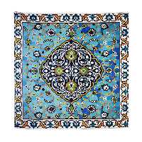 رومیزی مدل مخمل طرح کاشی کد 131