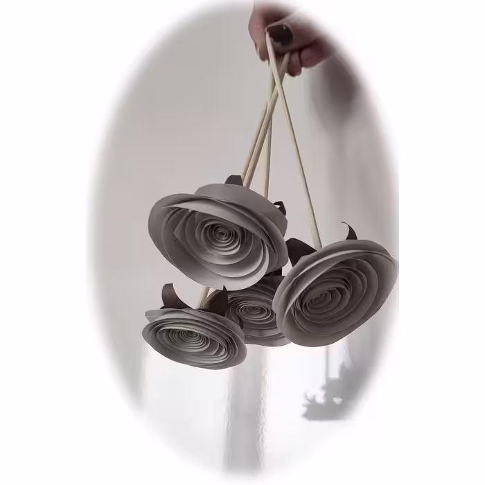 گل مصنوعی مدل رز ژولیت کد MK85 مجموعه 4 عددی
