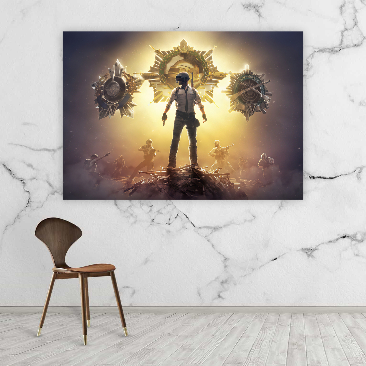 تابلو شاسی طرح بازی Pubg Mobile کد 5313