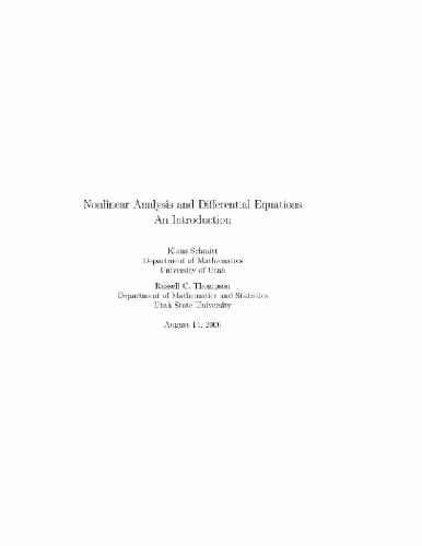 خرید و دانلود نسخه کامل کتاب Nonlinear analysis and differential equations: an introduction