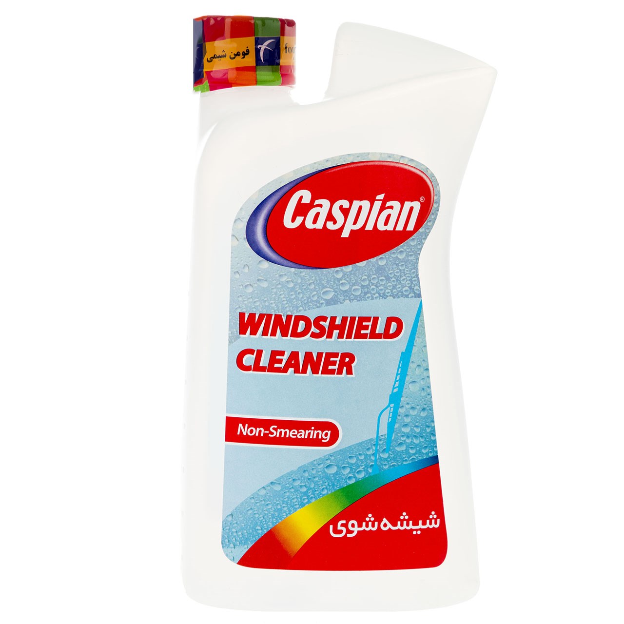 محلول شیشه شوی خودرو کاسپین مدل Non-Smearing حجم 1 لیتر