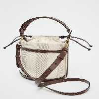 کیف زنانه زارا STRIPED CANVAS BUCKET BAG | تهران زارا TehranZara