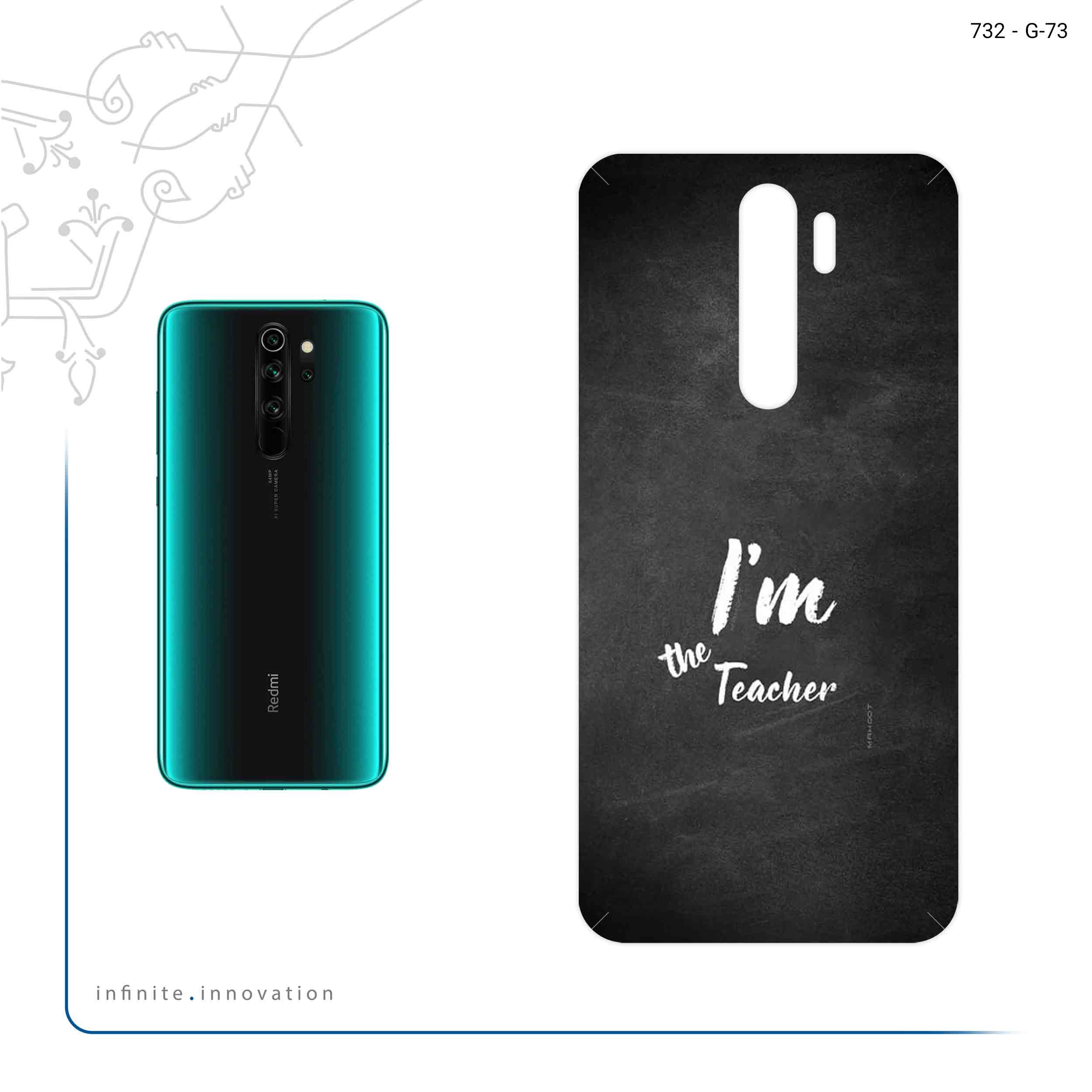 برچسب پوششی ماهوت مدل Teacher مناسب برای گوشی موبایل شیائومی Redmi Note 8 Pro