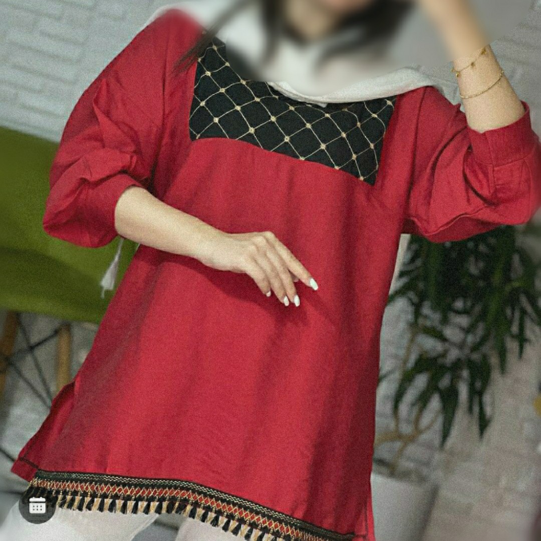 تونیک یقه طرحدار (ارسال رایگان)