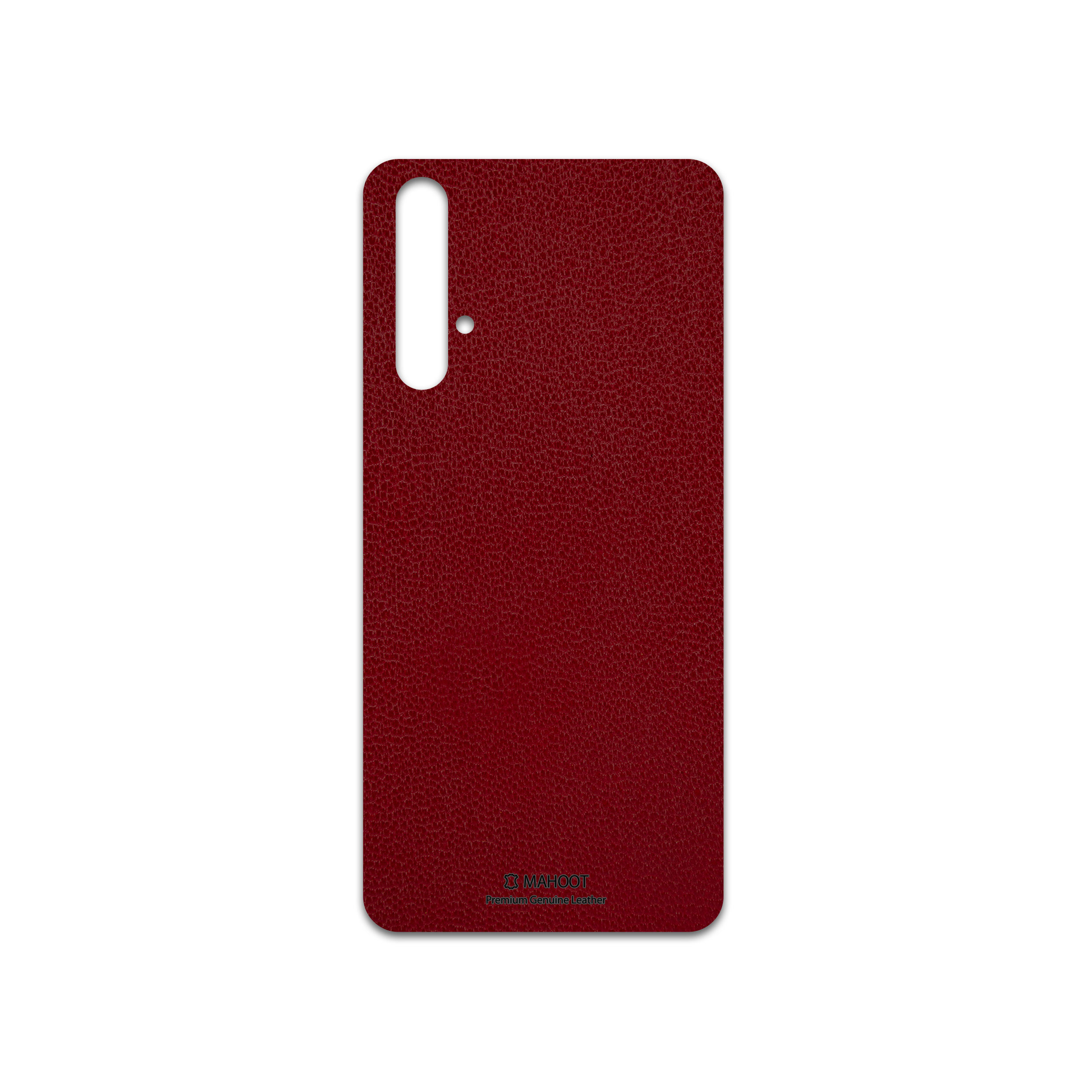 برچسب پوششی ماهوت مدل Red-Leather مناسب برای گوشی موبایل هوآوی NOVA 5T