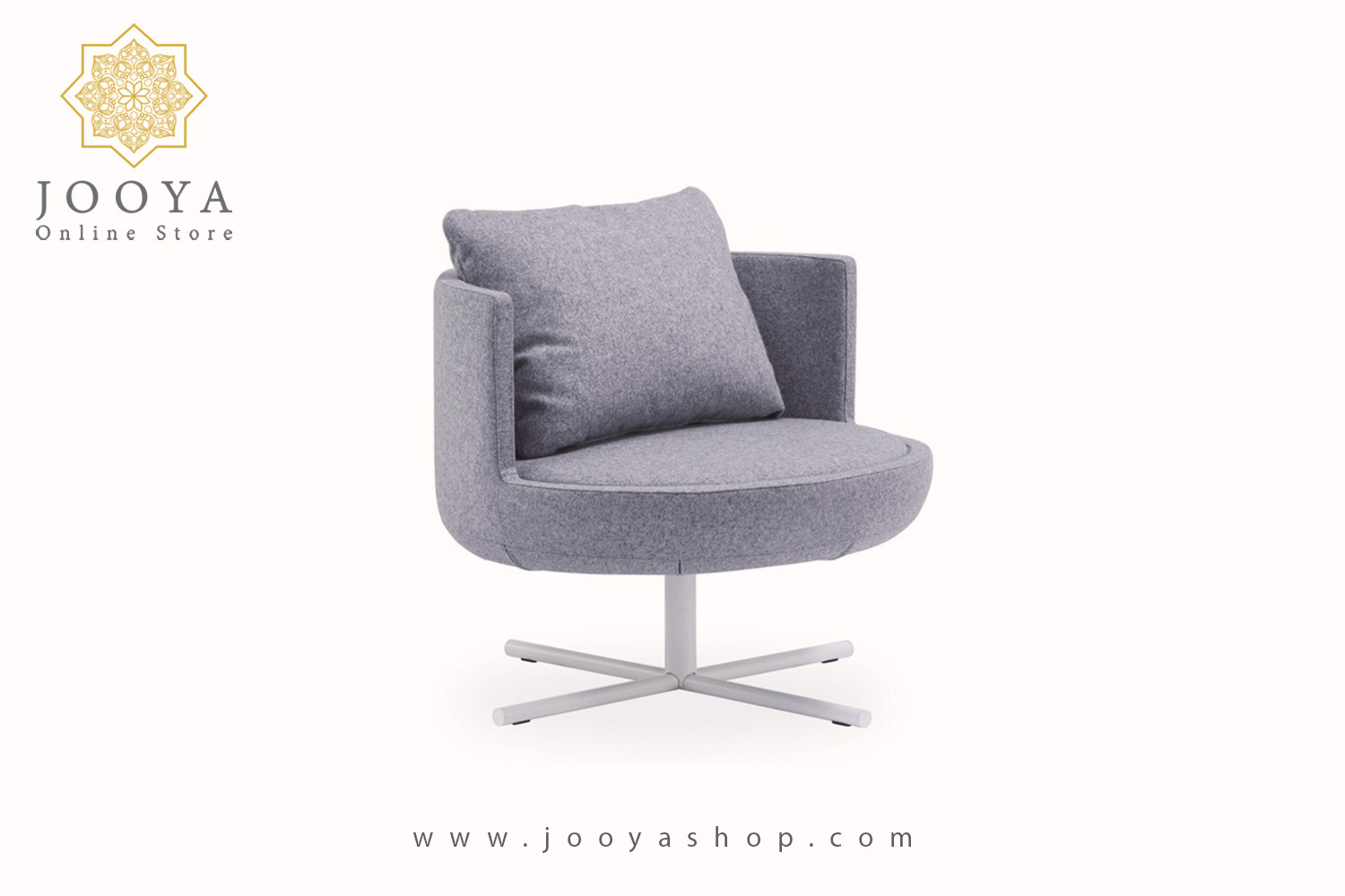 مبل تکنفره نظری مدل راند پایه فلزی (لارا) F400