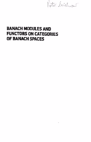 خرید و دانلود نسخه کامل کتاب Banach modules and functors on categories of Banach spaces