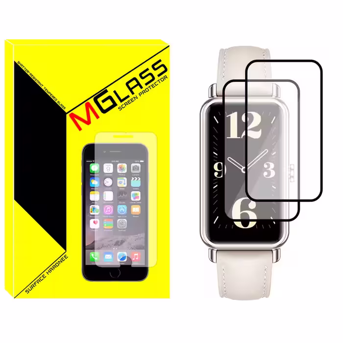 محافظ صفحه نمایش نانو ام‌گلس مدل Pmma-MG مناسب برای ساعت هوشمند هواوی Watch Fit mini بسته دو عددی | کالا برتری