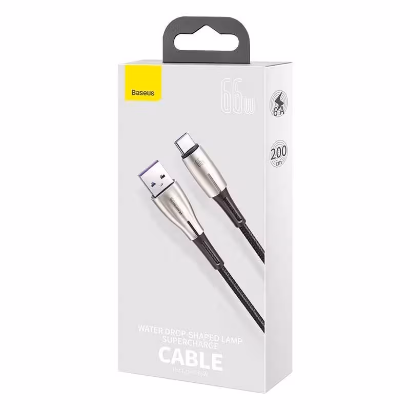 کابل USB به USB-C باسئوس مدل (Lamp SuperCharge 66W ) CATSD-N01 طول 2 متر