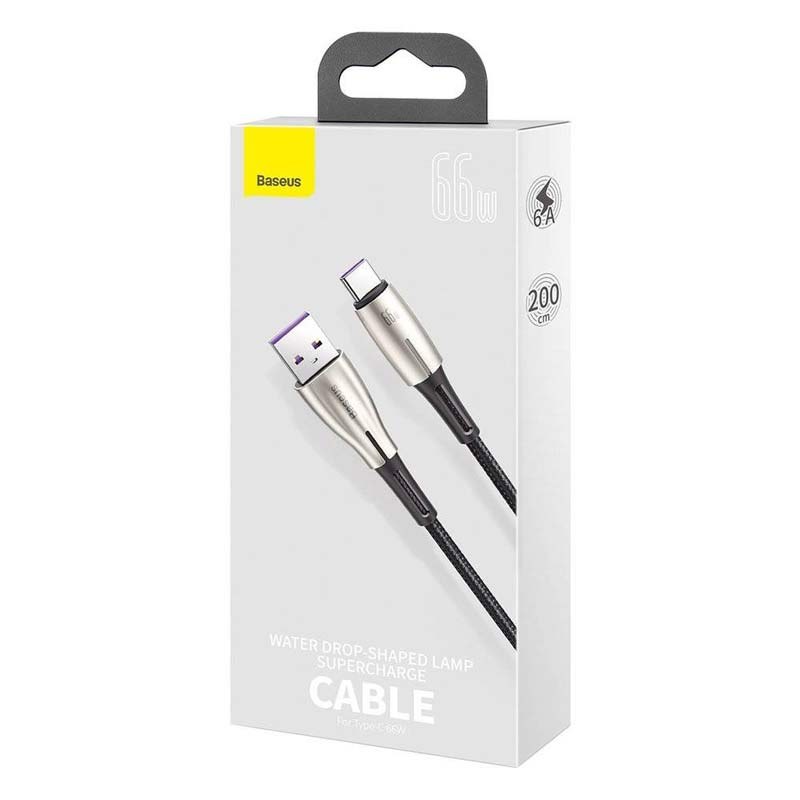 کابل USB به USB-C باسئوس مدل (Lamp SuperCharge 66W ) CATSD-N01 طول 2 متر