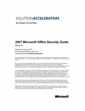 خرید و دانلود نسخه کامل کتاب Microsoft 2007 Microsoft Office Security Guide