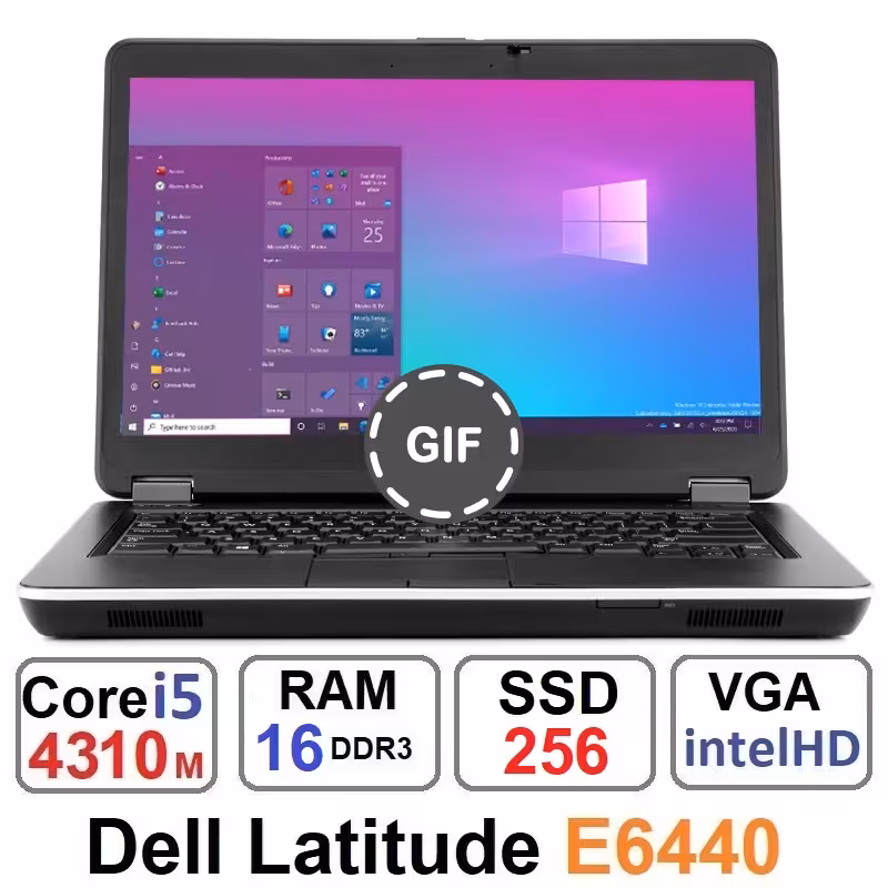 لپ تاپ دل Dell LatiTude E6440 Core i5 4310m رم16و256