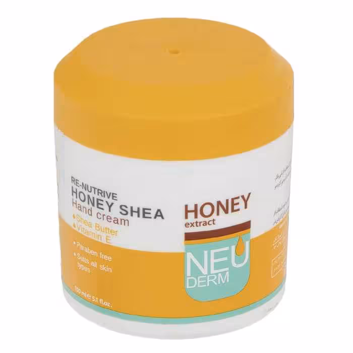 کرم مرطوب کننده دست نئودرم مدل Honey Shea حجم 150 میلی لیتر به همراه کرم مرطوب کننده دست نئودرم مدل Re-Nutrive Honey Shea حجم 50 میلی لیتر
