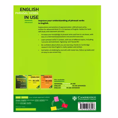 کتاب English Phrasal Verbs In Use Advanced اثر Michael Mccarthy And Felicity O`dell انتشارات الوندپویان