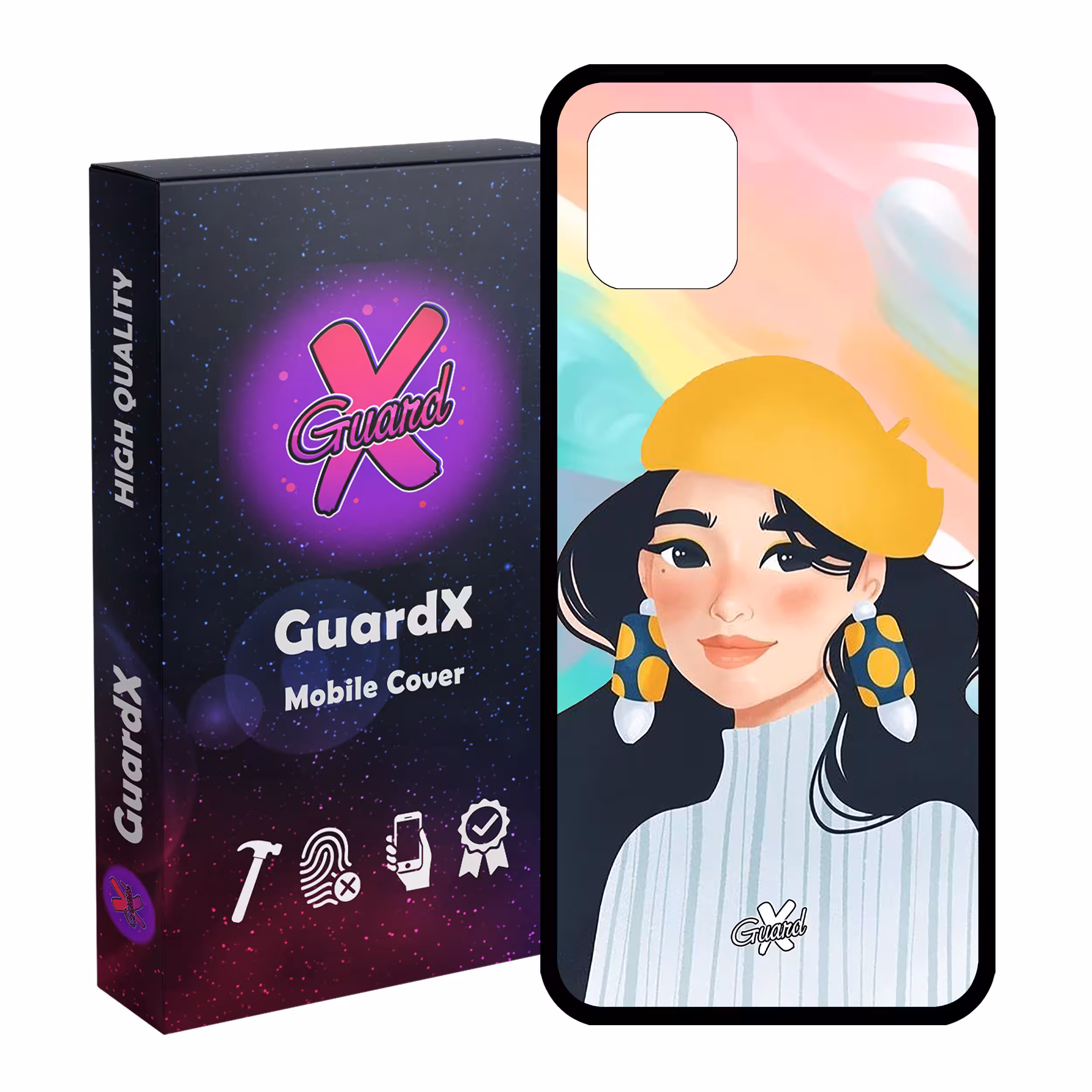 کاور گارد ایکس طرح دختر مدل Glass10261 مناسب برای گوشی موبایل سامسونگ Galaxy Note 10 Lite