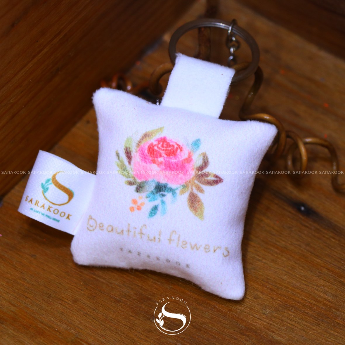 جاکلیدی فانتزی - مخمل طرح دار-کد072