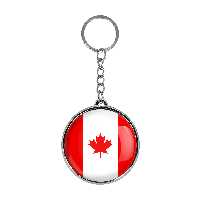 جاکلیدی خندالو طرح پرچم کانادا مدل دوطرفه کد 2059920605