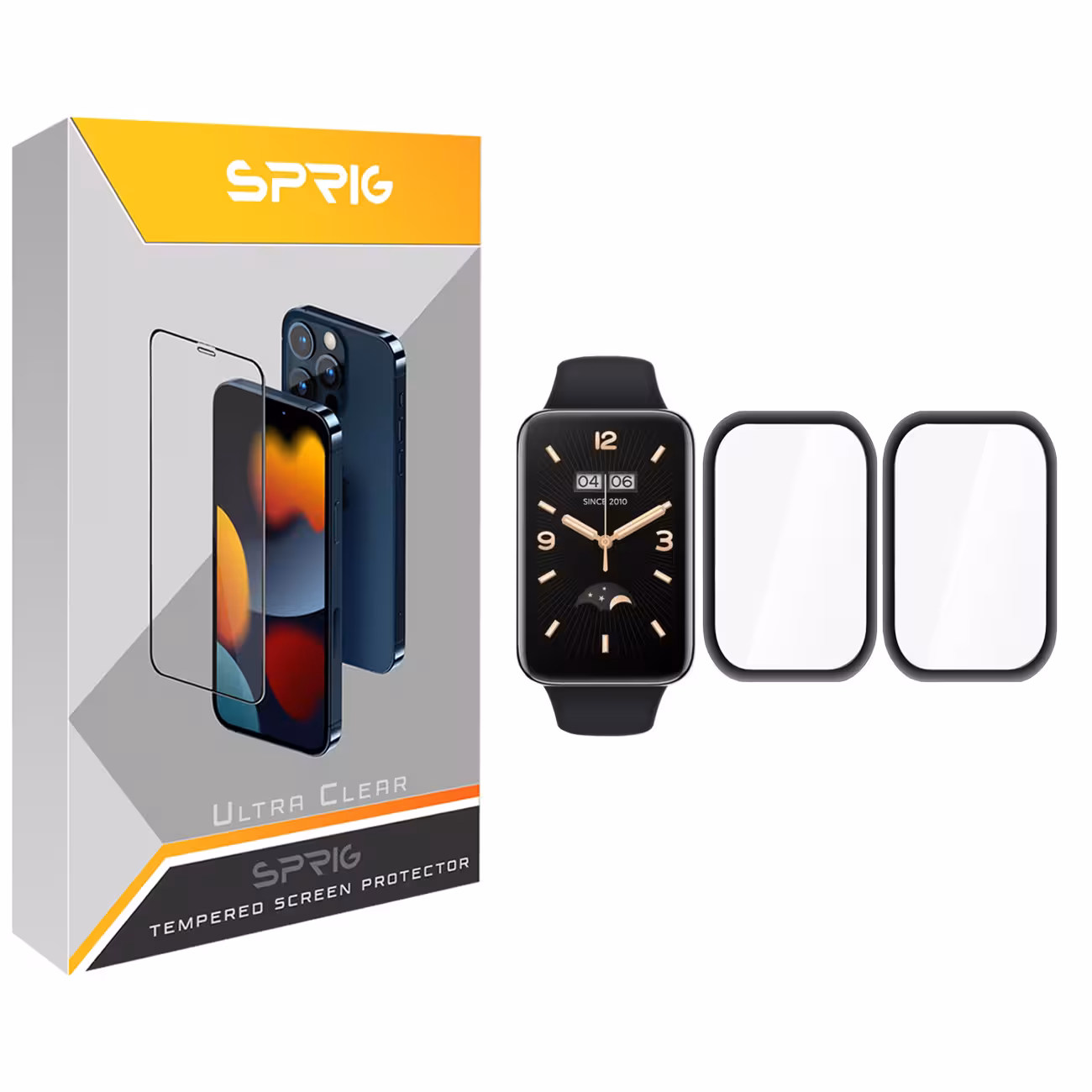 محافظ صفحه نمایش نانو اسپریگ مدل SPG مناسب برای ساعت هوشمند شیائومی Mi Band 7 Pro بسته دو عددی