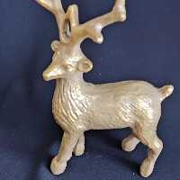 ست جاشمعی پتینه شده رنگ نسکا فه ای طلایی وزن کامل ست 2500گرم به جز رایزر  بقیه قابل شستشو