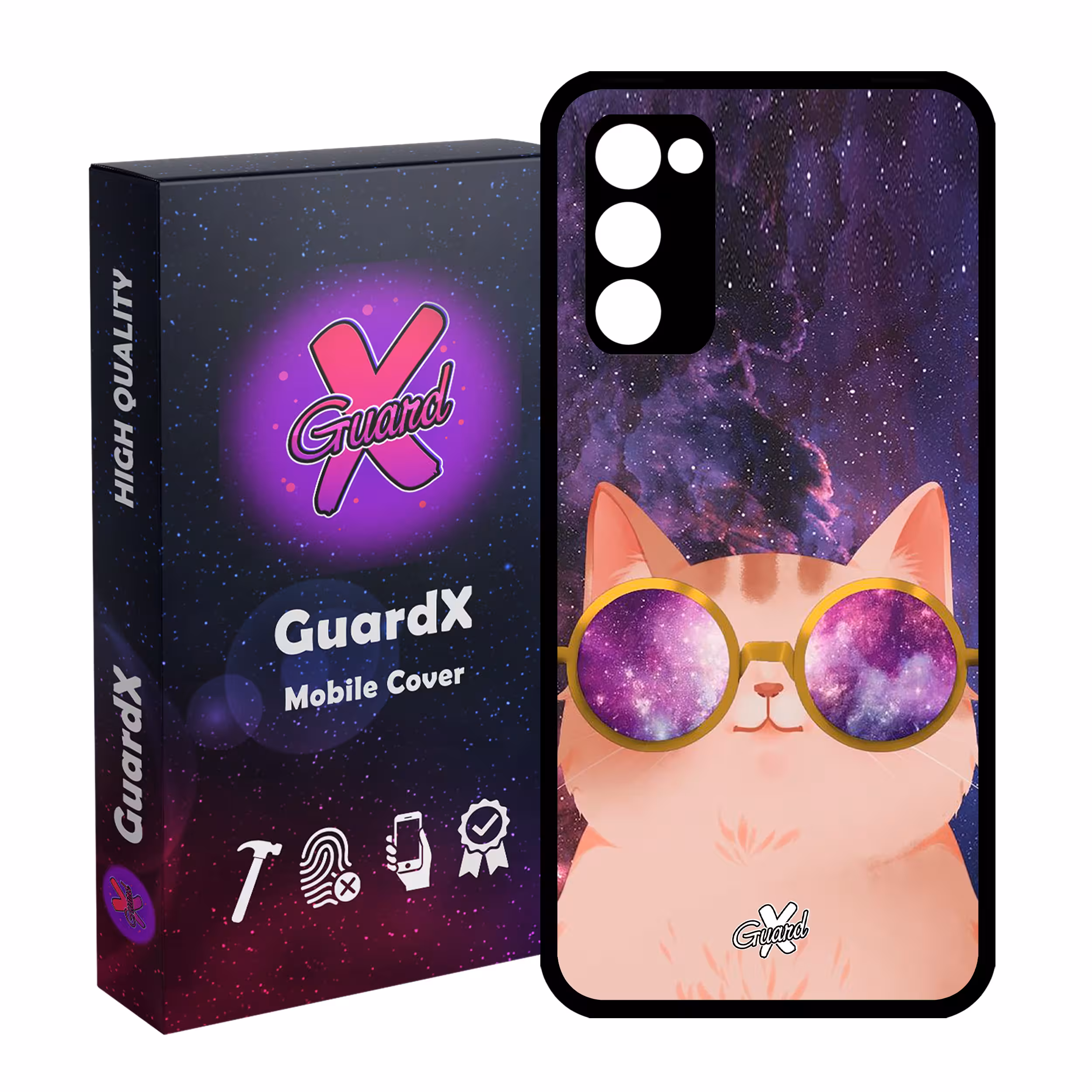 کاور گارد ایکس طرح Cat مدل Glass10078 مناسب برای گوشی موبایل سامسونگ Galaxy S20 FE