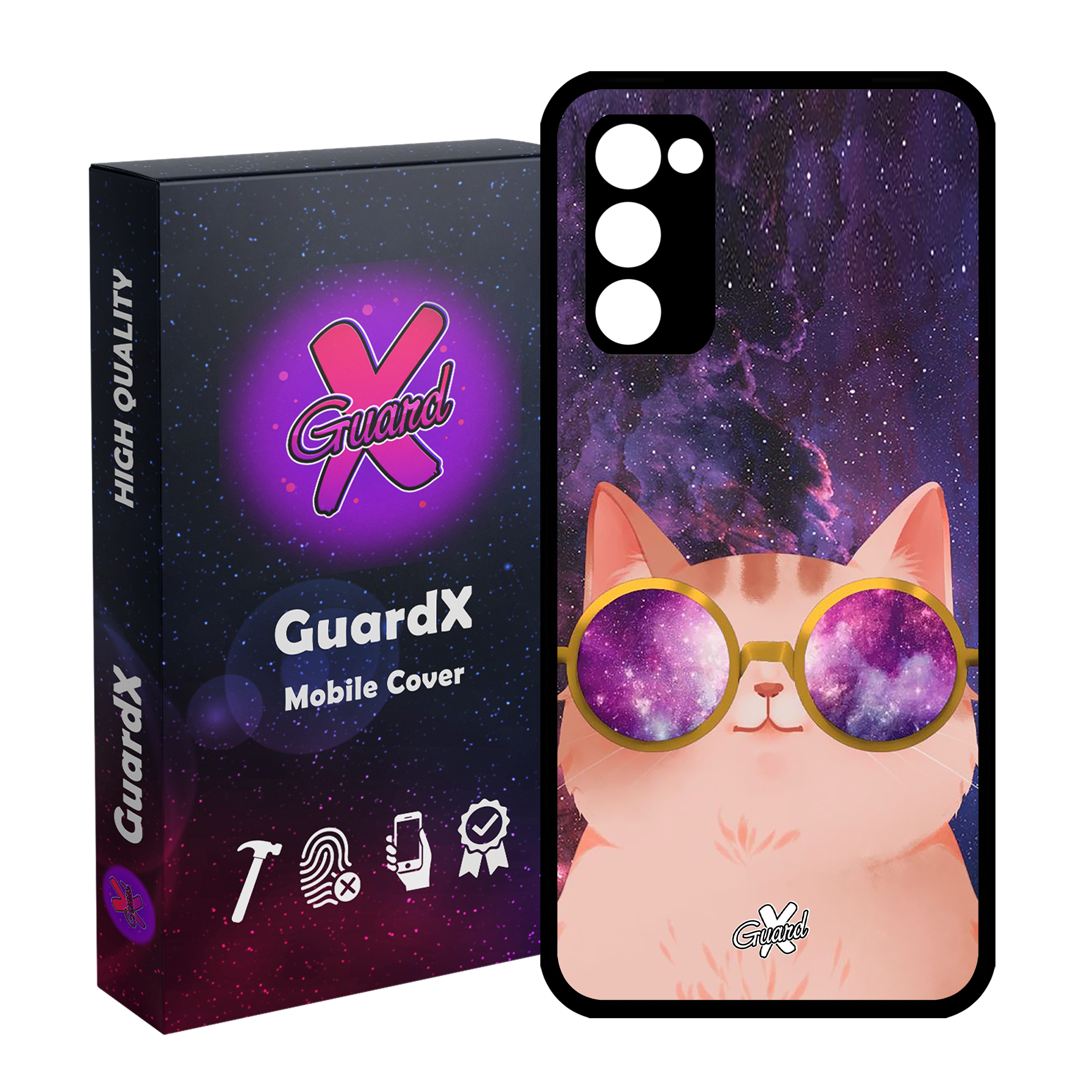 کاور گارد ایکس طرح Cat مدل Glass10078 مناسب برای گوشی موبایل سامسونگ Galaxy S20 FE