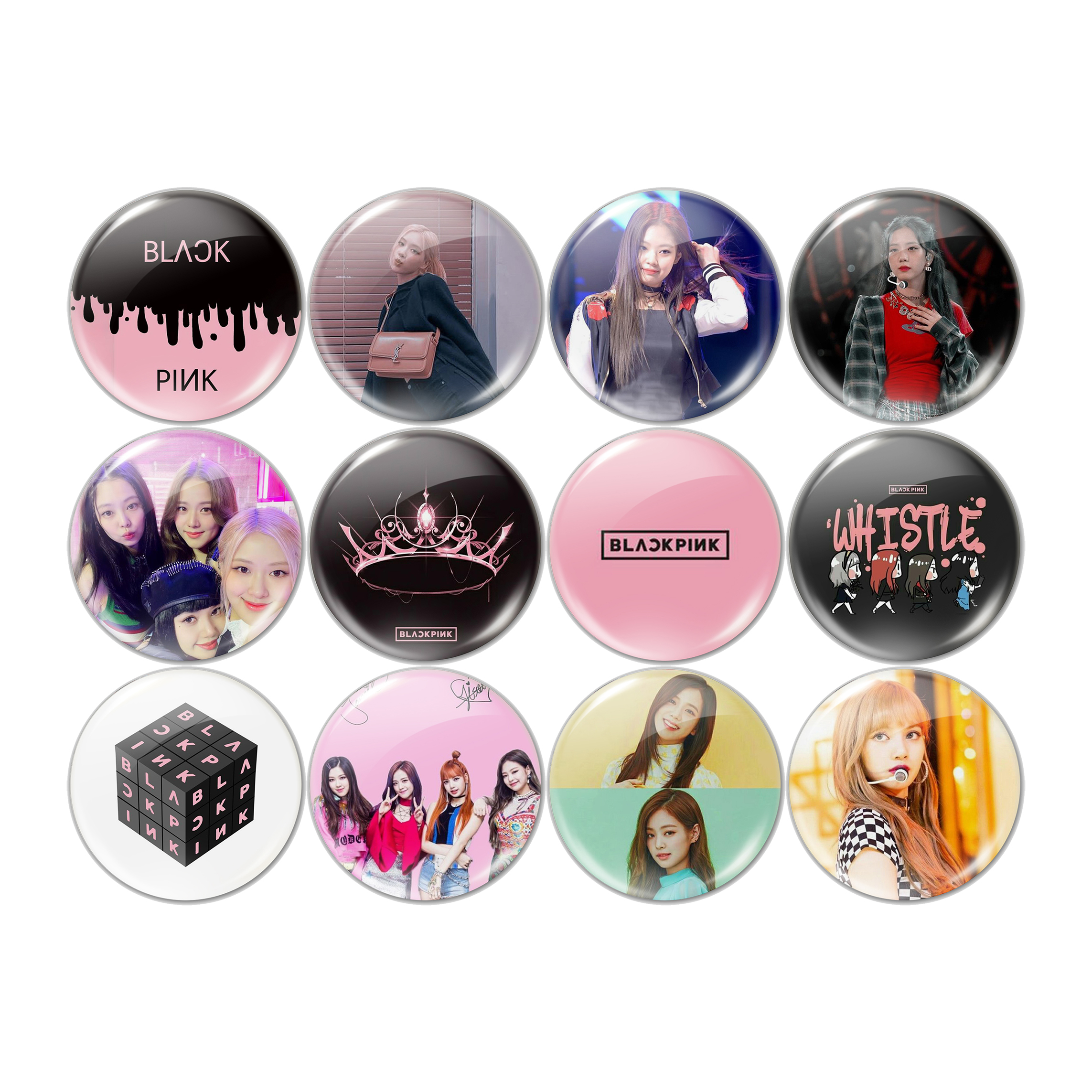 پیکسل الوپیکسل طرح گروه موسیقی بلک پینک کد 1114 مجموعه 12 عددی