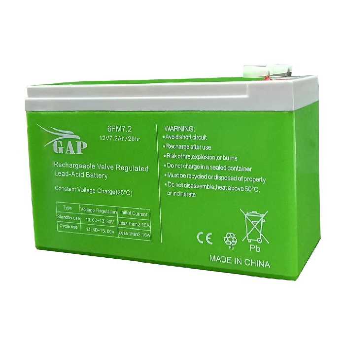 باتری دزدگیر اماکن 7.2 آمپر گپ GAP (گارانتی تعویض)