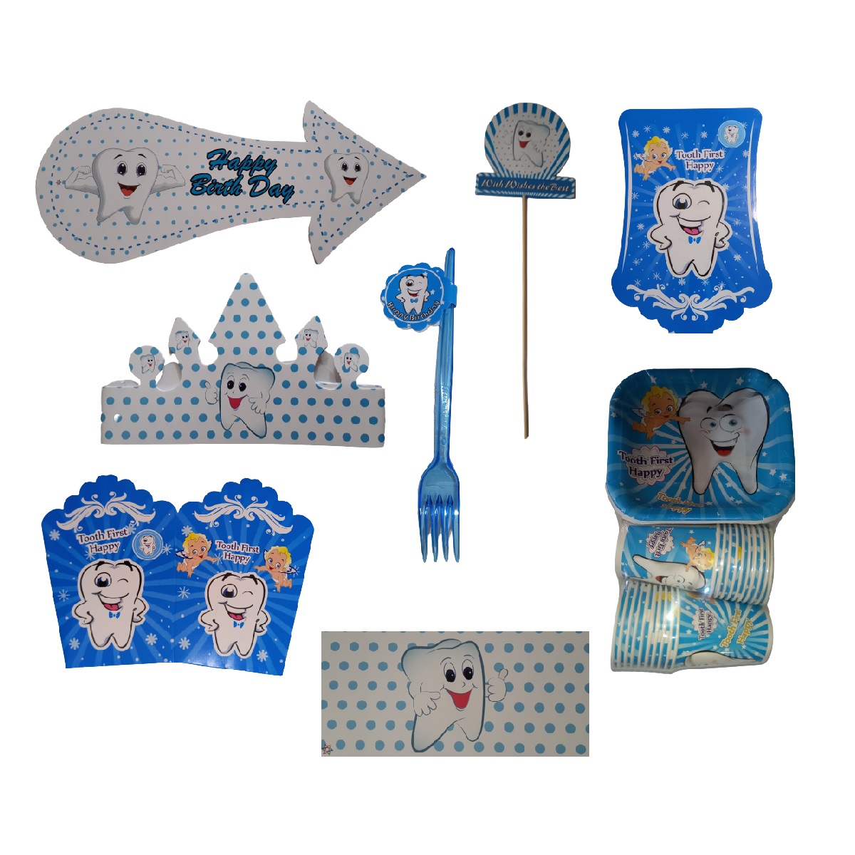 مجموعه 97 عددی تم تولد طرح دندونی پسر