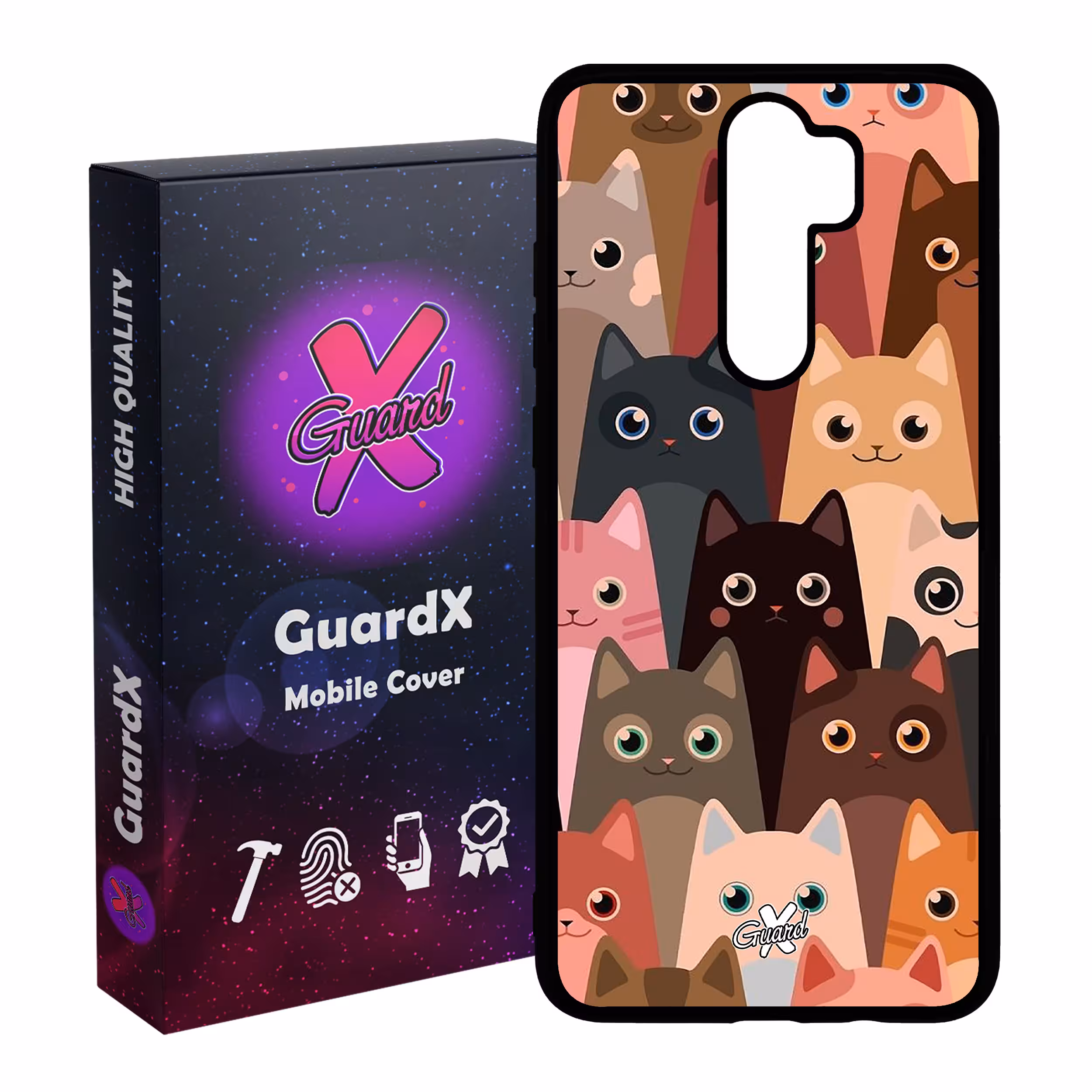 کاور گارد ایکس طرح Cat مدل Glass10067 مناسب برای گوشی موبایل شیائومی Redmi 9 / 9 Prime