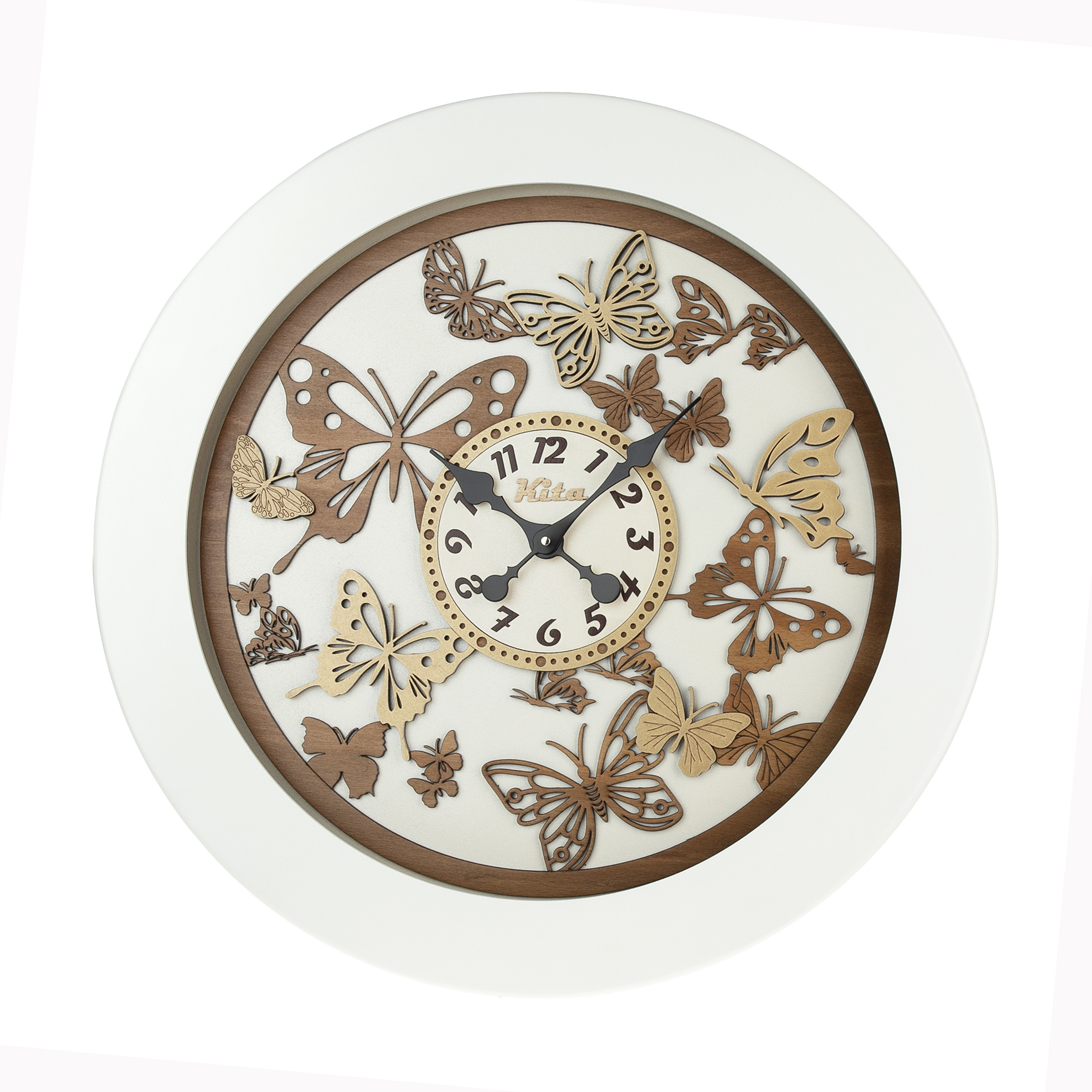 ساعت دیواری هُم آدیس مدل کیتا رویال کد CKS 622-W-80