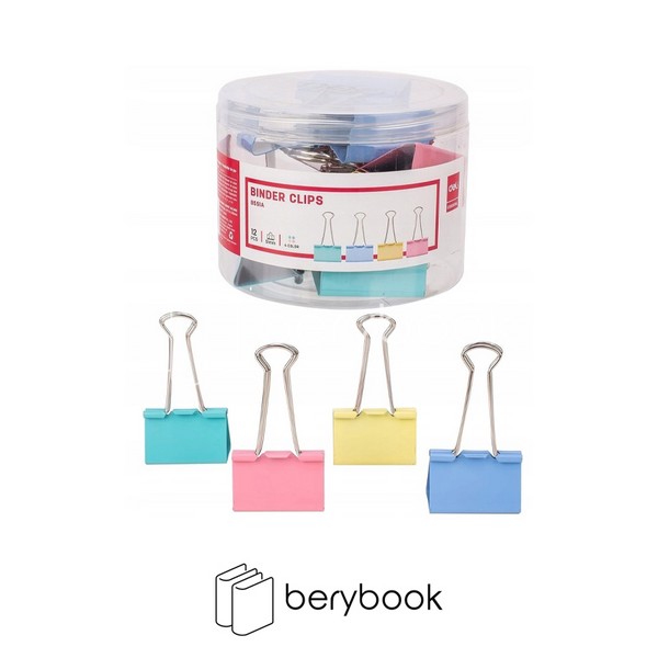 deli / گیره دوبل رنگی / 51 میل / 8551