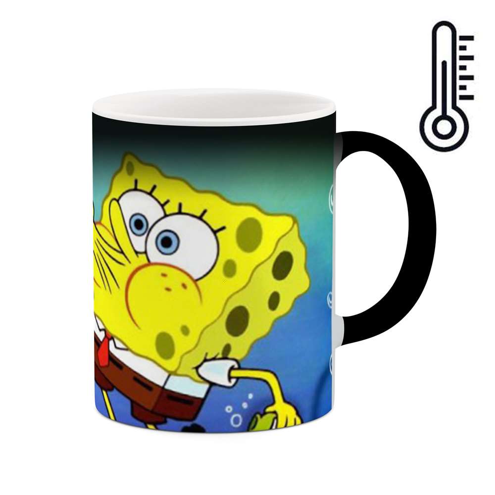 ماگ حرارتی طرح باب اسفنجی و پاتریک مدل mgph14274