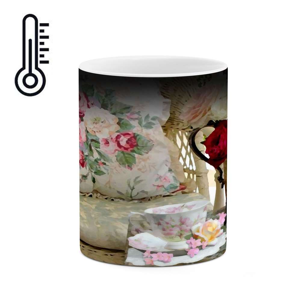 ماگ حرارتی کاکتی طرح نقاشی مدل mgh13793