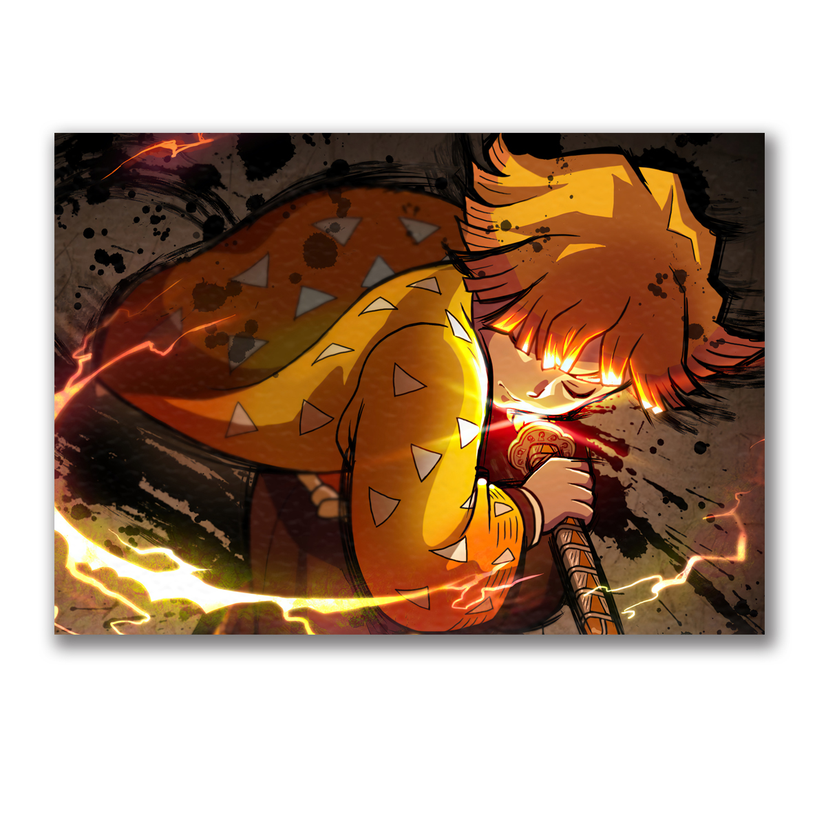 تابلو شاسی طرح انیمه demon slayer kimetsu no yaiba مدل 002